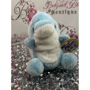 Palm Pals Blue Plush Dolphin new with tag stuffed toy animal
